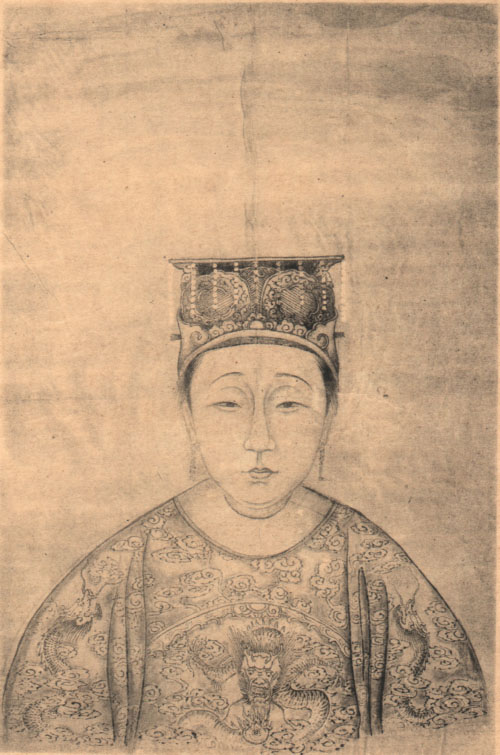名人李世民皇后画像