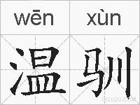 温驯的拼音 温驯是什么意思 温驯的相关汉字,词语,成语诗词 温驯的