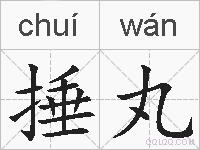 捶丸是什么意思 拼音读音 词语解释 捶丸的英文翻译 近义词 反义词 捶丸的相关成语词语诗词名人明星